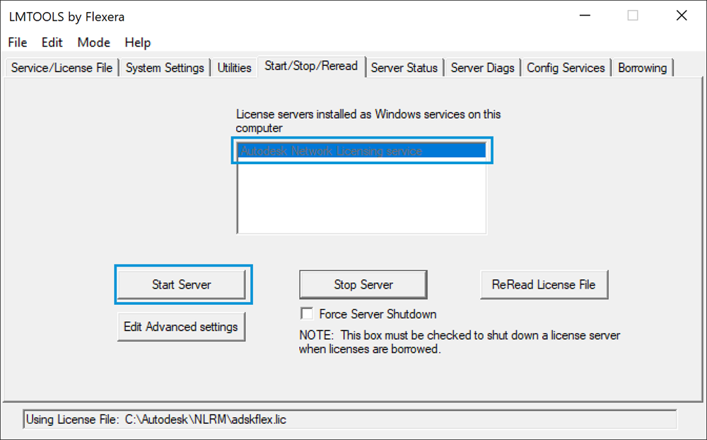 Start server